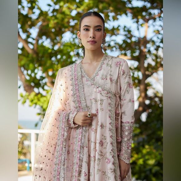 FAIZA SAQLAIN PAKISTANI LUXURY DESIGNER PARTY DRESS - Picture 3 of 15